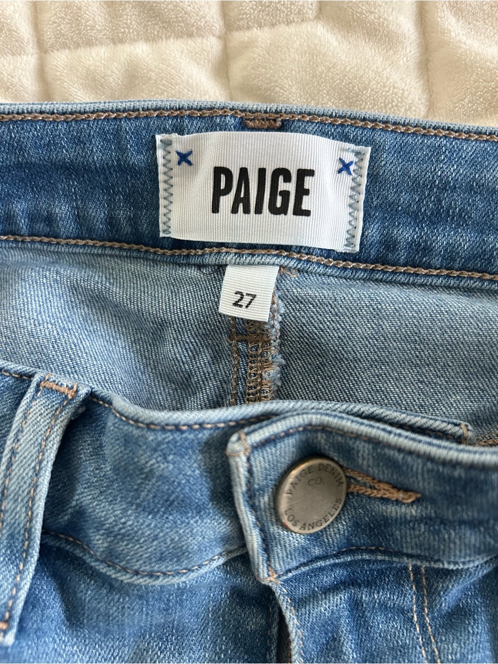 PAIGE Light Blue Denim Jeans